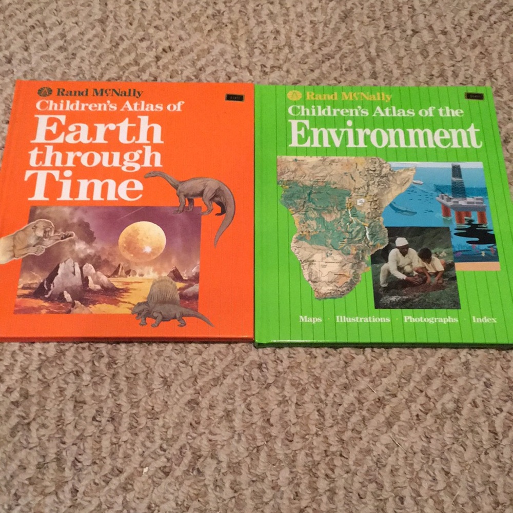 NWT set of two Rand McNally hardcover books